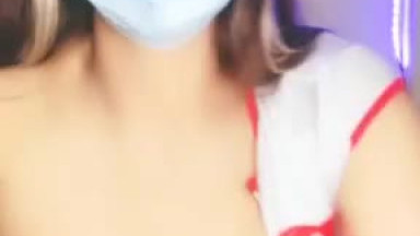 Bokep Viral! Cewek Cantik Cosplay Nurse Live Sambil Colmek
